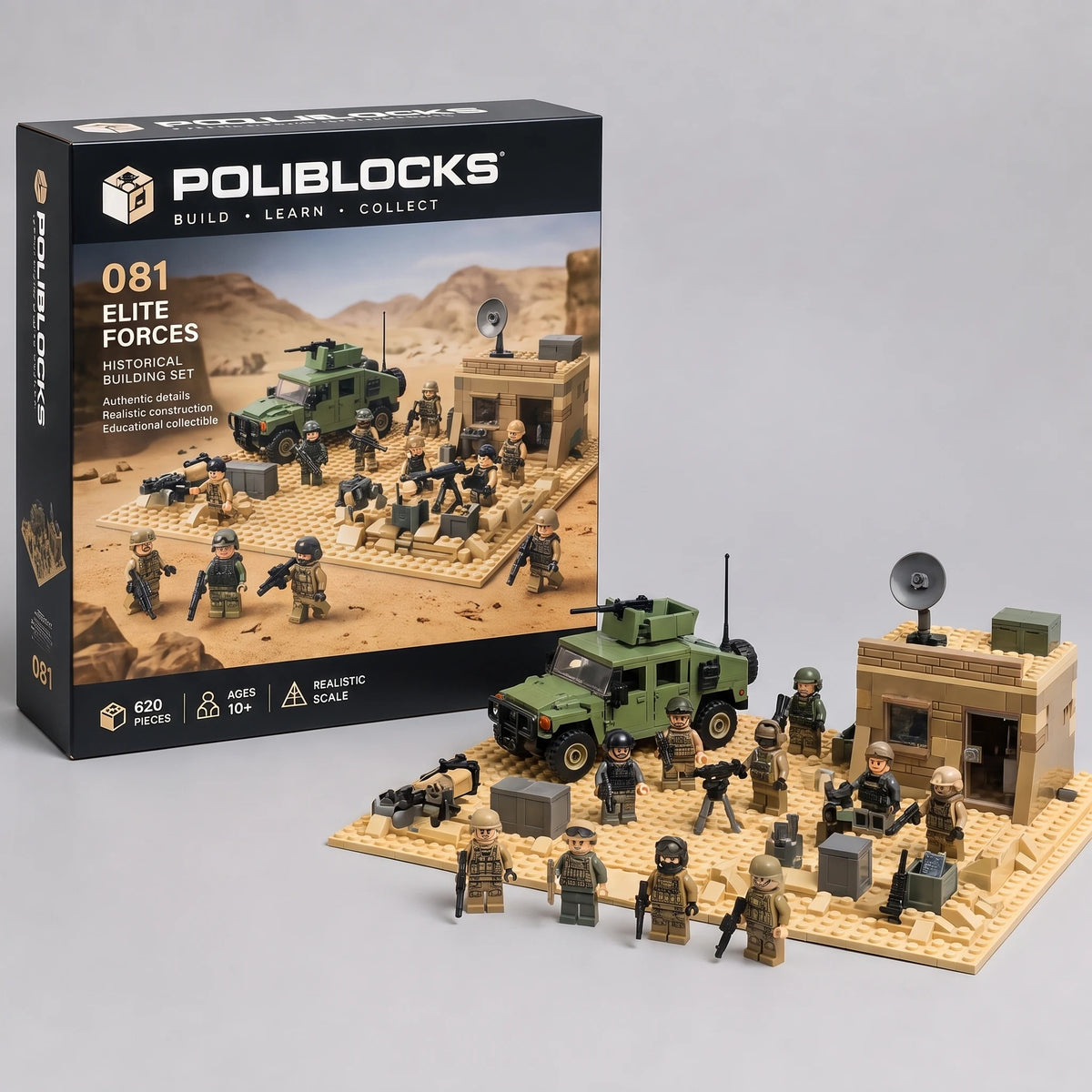 Special Forces — Collector Set collector box and built set