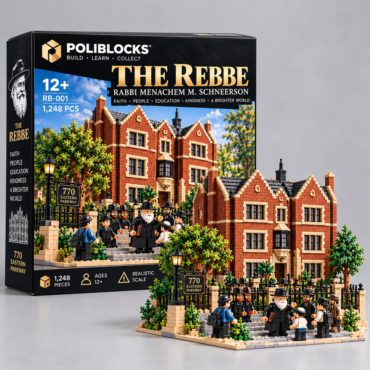 The Rebbe — 770 Eastern Parkway collector box and completed build